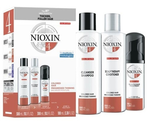 Nioxin Kit Anti Caída De 3 Pasos Sistema #4 300 Ml