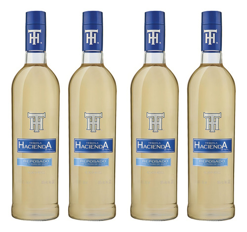 Pack De 4 Tequila Hacienda De Tepa Reposado 750 Ml