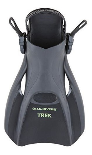 U.s. Divers Us Trek Fins Black, Medium