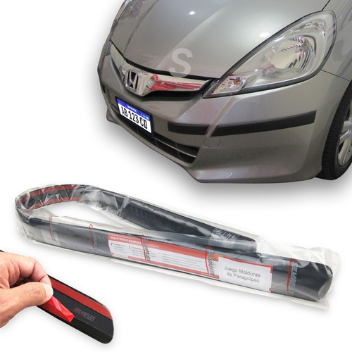 Honda Fit 2012 Al 2016 Juego De Protectores De Paragolpes (delantero + Trasero) Silvaflex