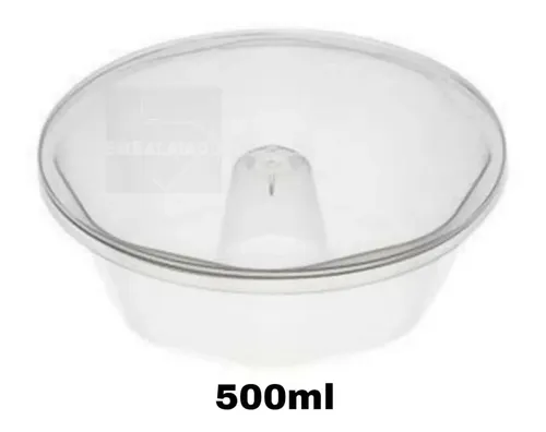Forma Descartável P/ Pudim 500ml Forneável | 06 Unidades | Parcelamento ...