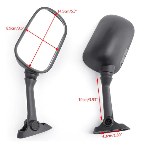 Espejos De Carreras Negros Para Suzuki Gsxr Gsx-r 1000 01-02