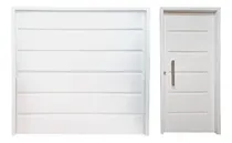 Comprar Combo Portón Levadizo Manual 2.55x2.05 Y Puerta De Chapa