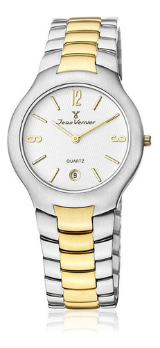 Relógio De Pulso Jean Vernier Masculino Bicolor Jv04951