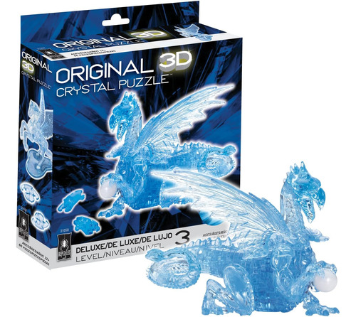 Sorprendido | Rompecabezas De Cristal 3d Dragon Deluxe, A Pa