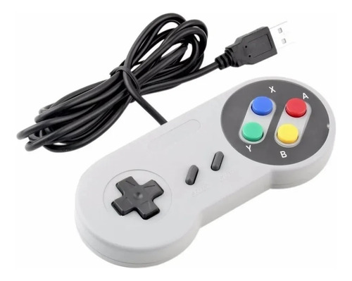 6 Controles Joystick Conexão Usb Compatíveis Com Computador Cor Cinza