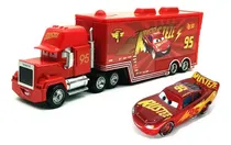 Comprar Trailer Mack Y Carro Rayo Mcqueen Cars Metal Plástico Color Rojo Personaje Mack Y Rayo Mcqueen Tuniado