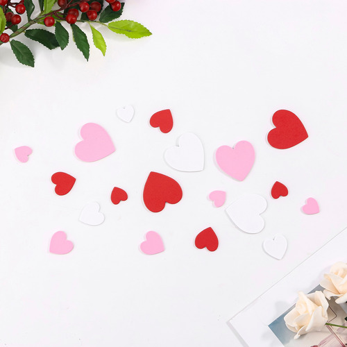 Pegatinas De Espuma De Esponja Con Forma De Corazón N Decora