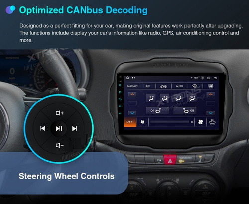 Android Jeep Renegade 2015-2020 Gps Wifi Bluetooth Touch Usb