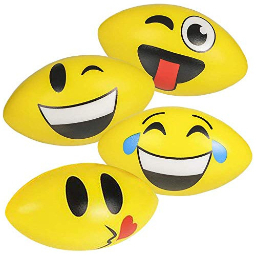 Balones De Espuma Emoticon Niños Conjunto De 4 Emoji D...