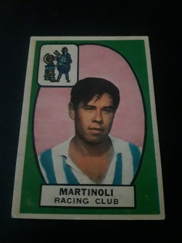 Campeon 1966. Figurita N° 84 Martinoli Racing Club. Mira!!!!