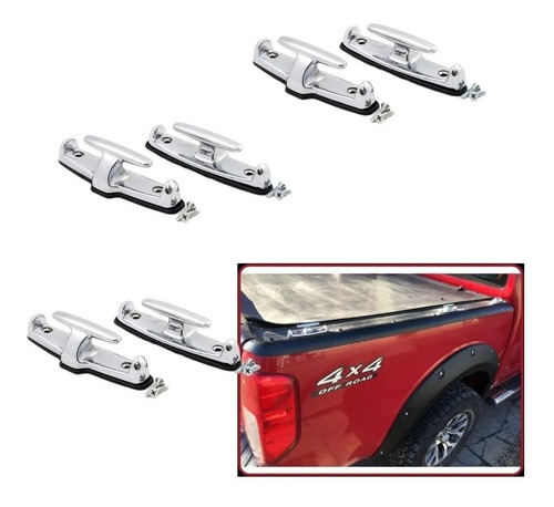 X6 Ganchos Amarre Marino Universal Para Camioneta Pickup 4x4