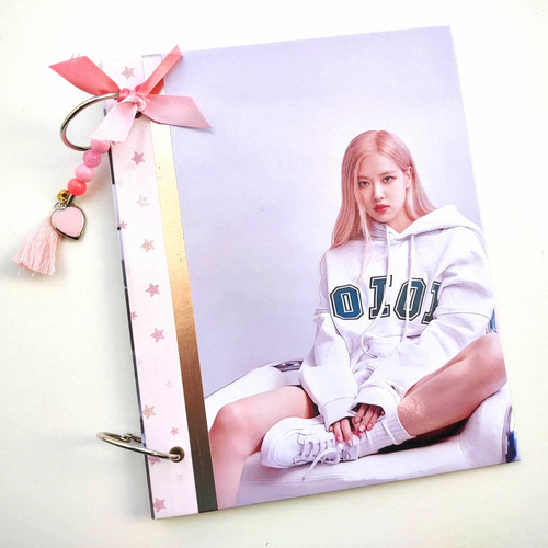 Carpeta Nº3 Blackpink - Rosé Personalizada C/nombre + Adorno