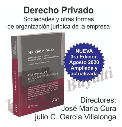 Derecho Privado - Última Edición - Cura - García Villalonga
