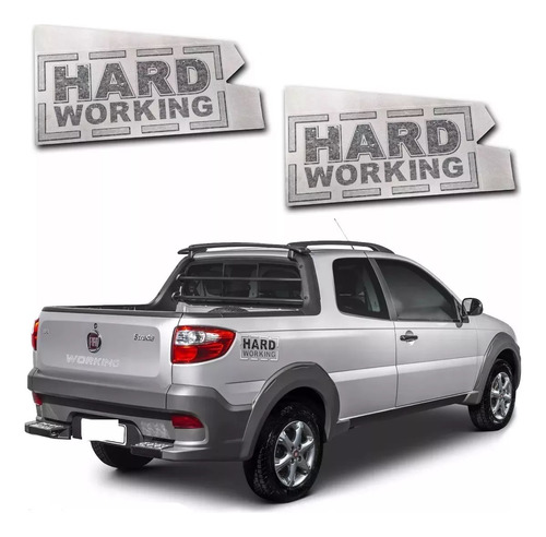 Par Faixa Lateral Fiat Strada Hard Working 2014-2020 Genuíno