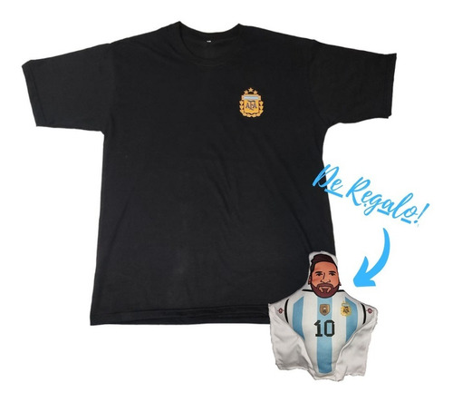 Camiseta Argentina Adulto 2022 Campeón Del Mundo 3 Estrellas