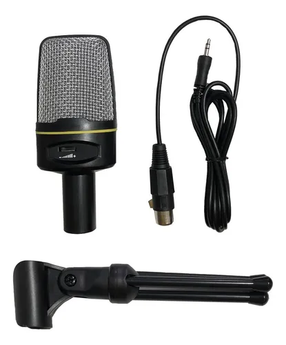 Micrófono de condensador negro omnidireccional Multimedia Sf920