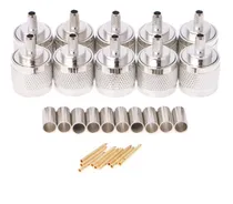 Comprar Conector De Cable Macho Engarzado Rg58 Rg142 Lmr195 Rg400 De