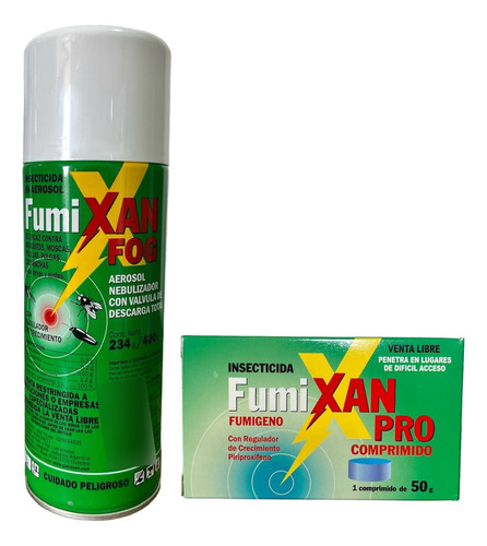 Fumixan Fog Aerosol 400cc + Fumixan Pro Comprimido 50gr