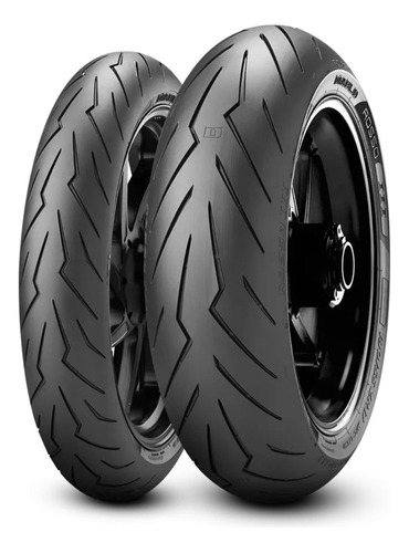 Par Pneu Diablo Rosso 3 140/70r17 + 110/70r17 Cb 250 Twister