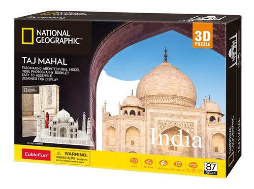 Imagen 7 de 7 de Puzzle 3d Mausoleo Taj Mahal De La India Original Natgeo