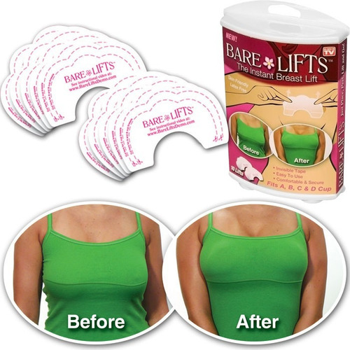 Imagen 1 de 3 de Parches Levanta Busto Bare Lifts 5 Pares Bra Invisible