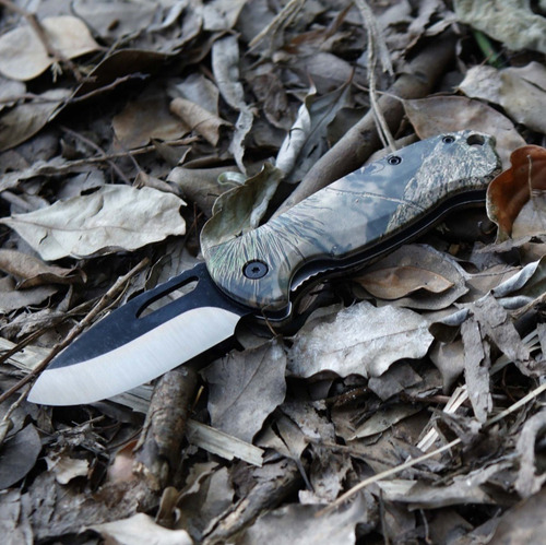 Imagen 6 de 7 de Cuchillo Navaja Táctico De Acero Inoxidable