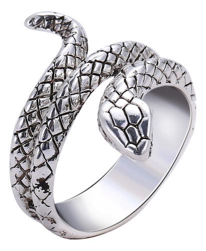 Elegante Anillo Ajustable En Forma De Serpiente Para Hombres