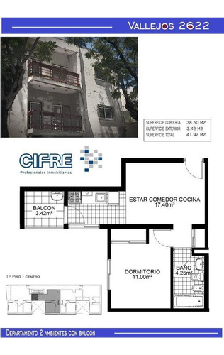 Ph A Estrenar De 3 Ambientes En Planta Baja Al Frente Con Patio.