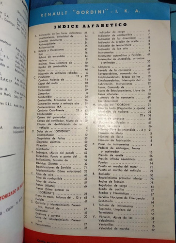 Renault Gordini - Manual Del Usuario. Excelente Estado (Usado)