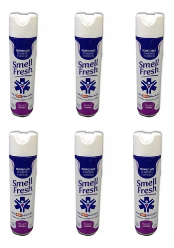 Desinfectante De Ambiente Smell Fresh Lavanda 360ml X 6 Unid