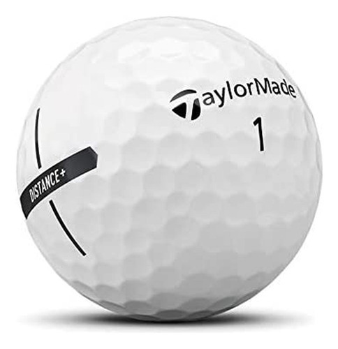 Imagen 2 de 7 de Docena De Pelotas De Golf Taylormade Distance + Color Blanco