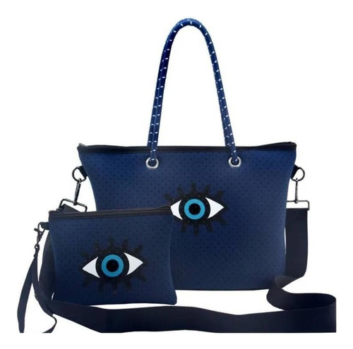 Carteras Medianas De Neopreno Con Diseño De Ojo Turco