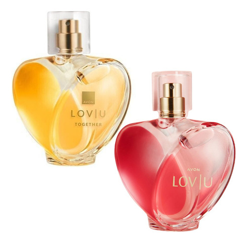 Kit 2 Perfumes Avon Lov U Original E Together 75ml