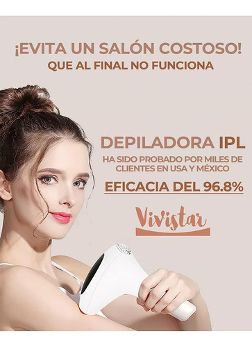 Depiladora De Luz Pulsada Profesional Flashes, Depilación