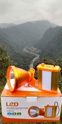 Lampara Minera Cacería La Bestia Faro De Largo Alcance Led Color Blanco