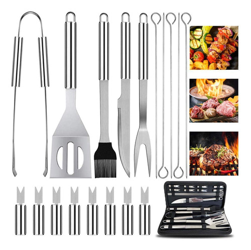 Bbq Tools Set Rabbitstorm- Set De 18 Utensilios Y Cubiertos