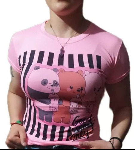 Camiseta Estampada Diseño Exclusivo - Rosa Ref. 3125