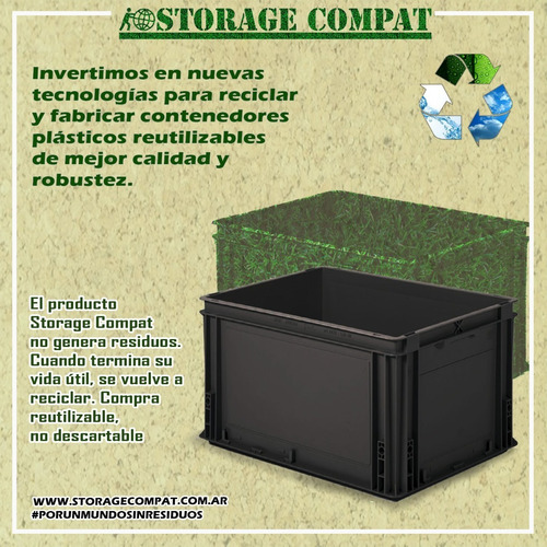 Imagen 9 de 10 de Kit De 3 Contenedores Plásticos Athena Con Una Tapa 40x30cm
