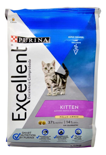 Alimento Excellent Kitten Gatitos 1.5 Kg
