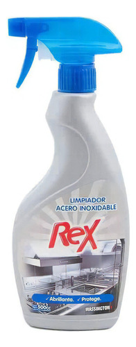 Rex Limpiador Acero Inoxidable Abrillantador Gatillo 500c X2