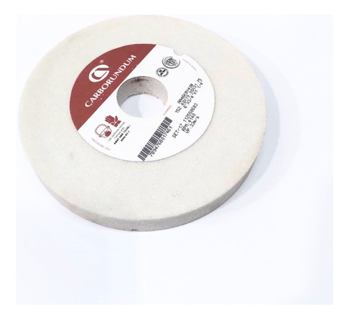 White Stone Wheel Disc Abrasive Rough Grinder Bench Sharpening Carborundum Facas