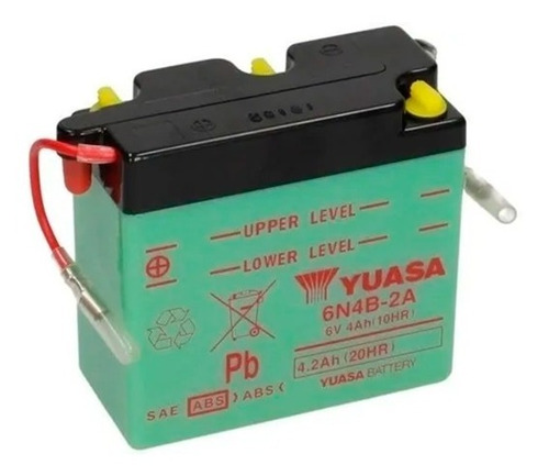 Bateria Para Motos Yuasa 6n4b-2a 6v 4ah - Sti Motos C