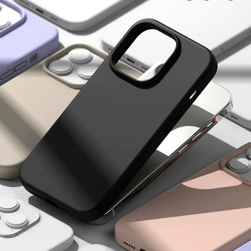 Imagen 6 de 8 de Funda Para iPhone 14 Pro Max Ringke Resistente Negra Silicon