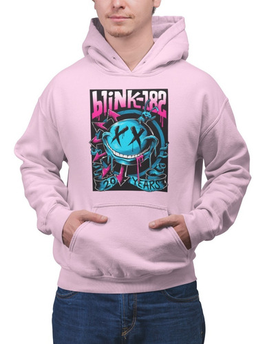 Poleron Unisex Blink 182 Lollapalooza 2023 Conejo Estampado Algodon