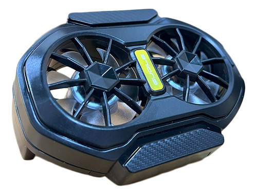Ventilador Refrigeracion Recargable Portatil Para Celular Negro