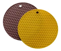 Comprar Apoya Pava Posa Fuentes Silicona Cocina Ollas Platos 17cm Color Marrón Silicona Marron