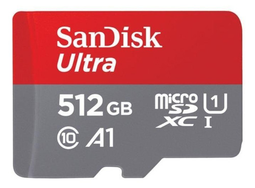 Imagen 1 de 4 de Tarjeta De Memoria Sandisk   Ultra Con Adaptador Sd 512gb