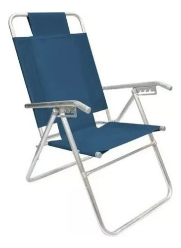 Reposera Silla Aluminio Descansar 5 Posicion Coversol Cc