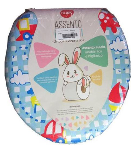 Assento Sanitário Infantil Decorado - Veículos